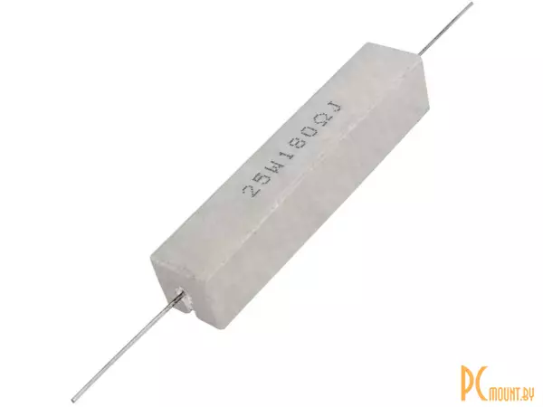 RX27-1 180 Ом 25W 5% / SQP25 Резистор постоянный проволочный в керамо-цементном корпусе